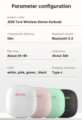 Jasoz JE08 True Wireless Earbuds