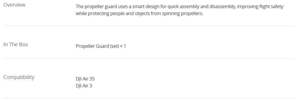 DJI Air 3 Series Propeller Guard