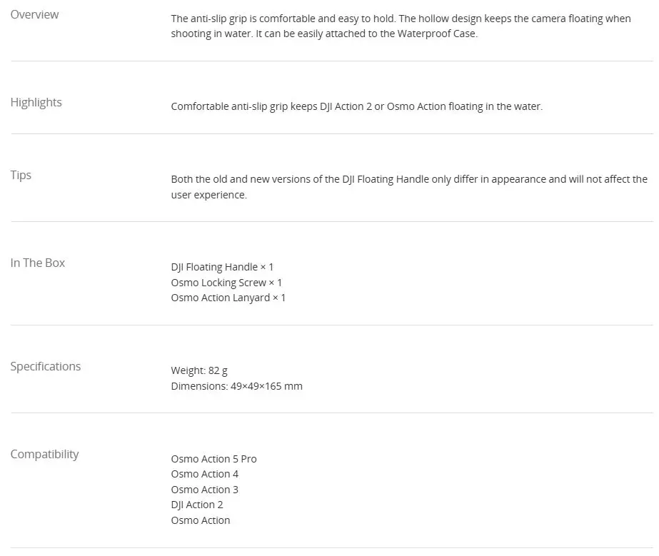 DJI Floating Handle
