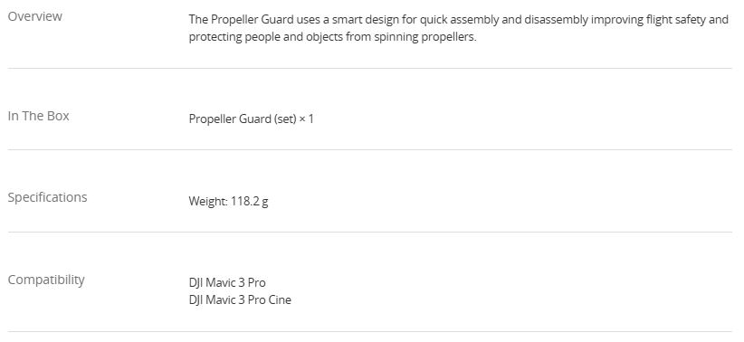 DJI Mavic 3 Pro Propeller Guard