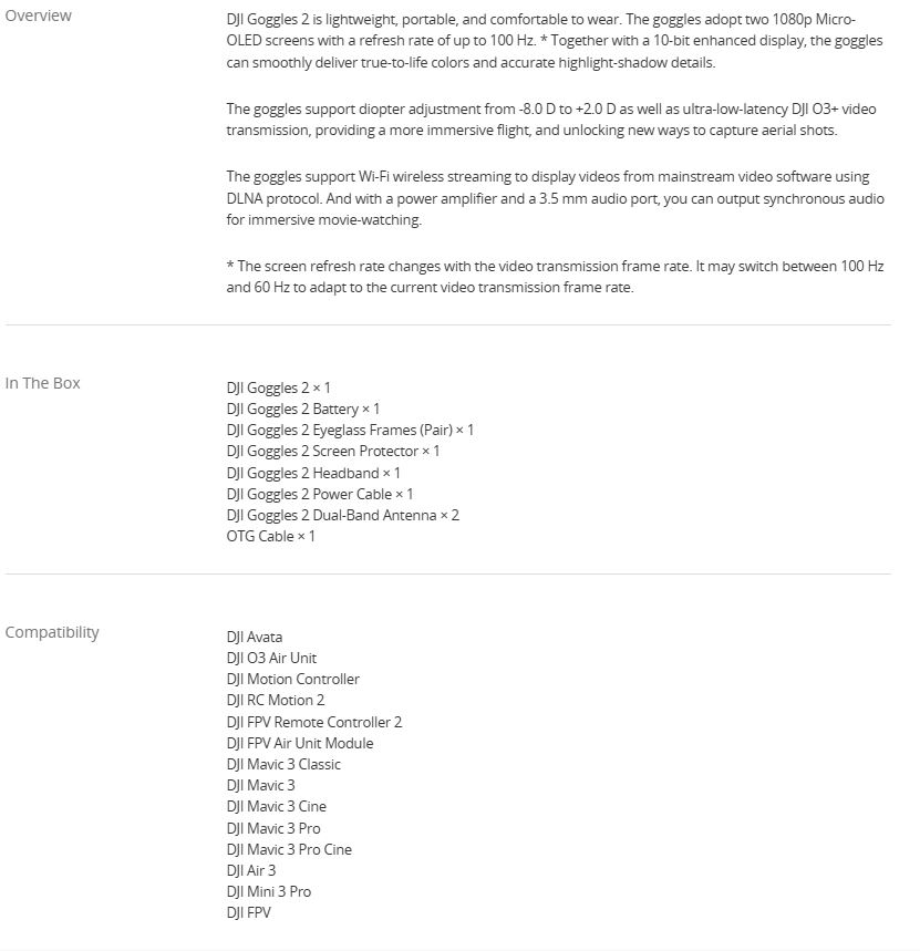 DJI Goggles 2