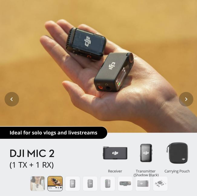 DJI Mic 2 (1 TX + 1 RX)