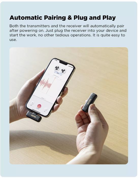 BOYA BY-WM3T2-D1 WIRELESS MICROPHONE