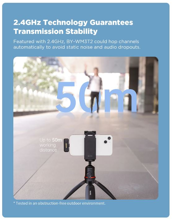 BOYA BY-WM3T2-D1 WIRELESS MICROPHONE