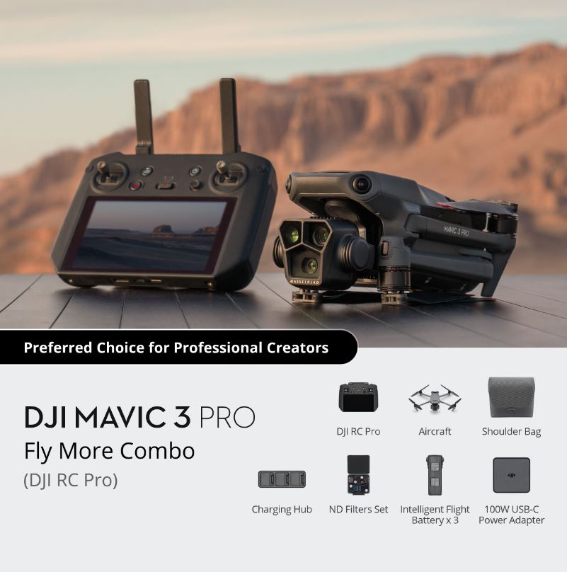DJI Mavic 3 Pro Fly More Combo (DJI RC Pro)
