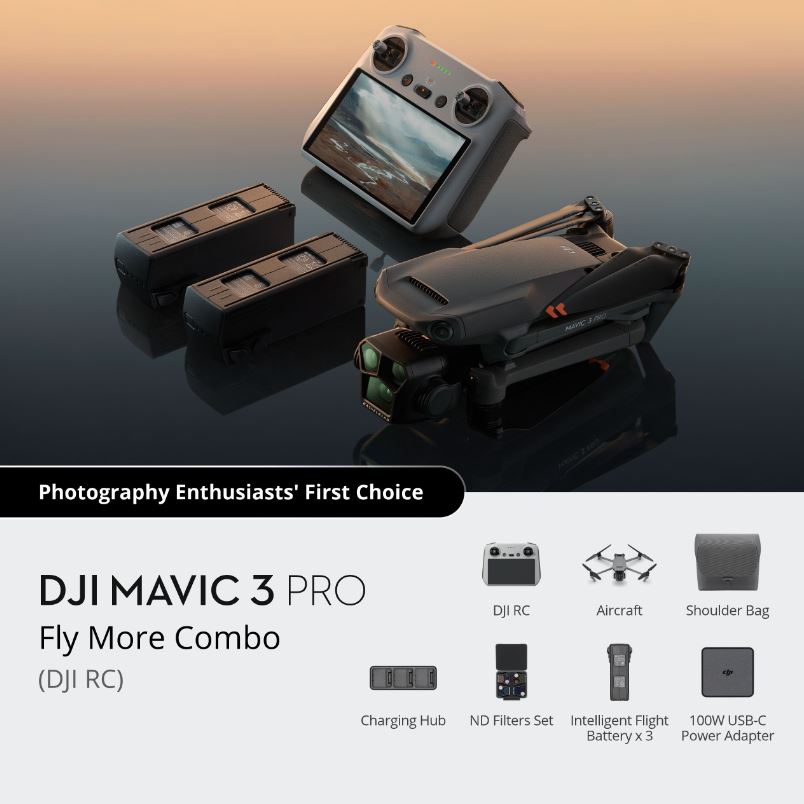 DJI Mavic 3 Pro Fly More Combo (DJI RC)
