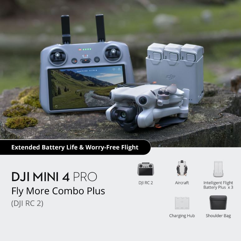 DJI Mini 4 Pro Fly More Combo Plus (DJI RC 2)
