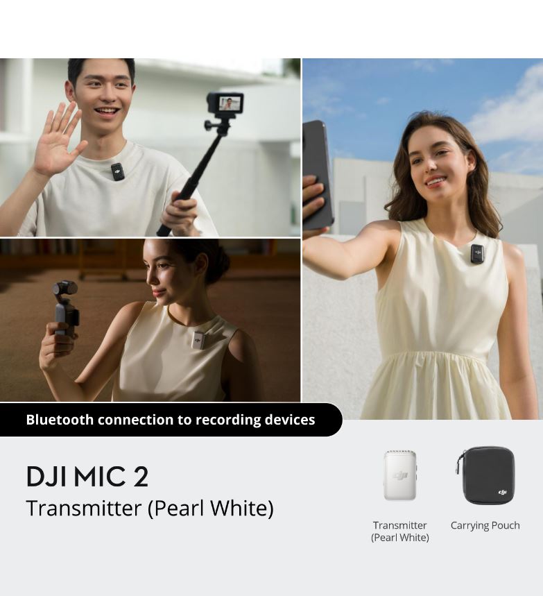 DJI Mic 2 Transmitter (Pearl White)