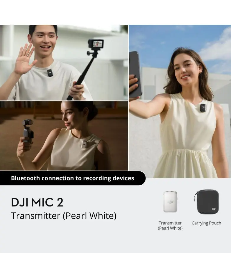 DJI Mic 2 Transmitter (Pearl White)