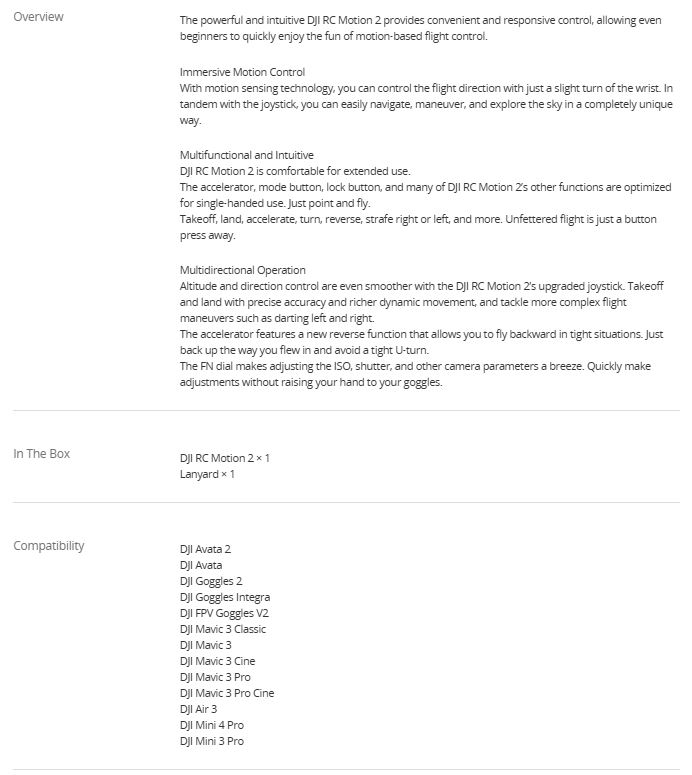 DJI RC Motion 2