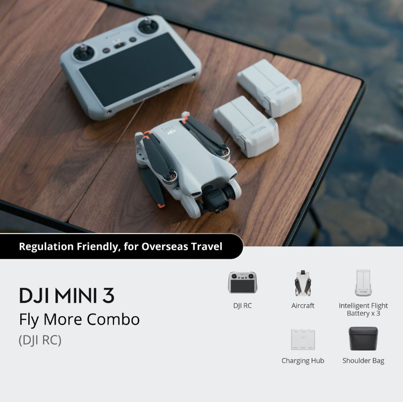 DJI MINI 3 FLY MORE COMBO PLUS
(DJI RC) (GL) 